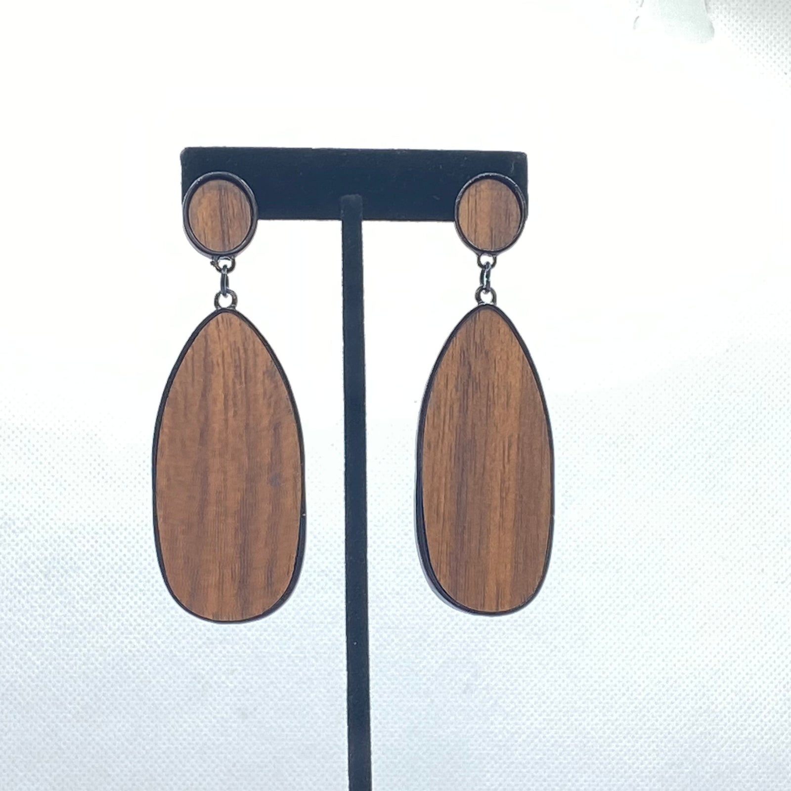 Boucles d’oreilles pendantes ethniques en acier inoxydable